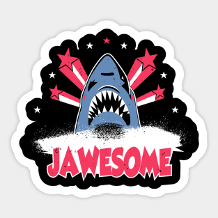 Totally Jawsome Star Shark Sticker